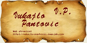 Vukajlo Pantović vizit kartica